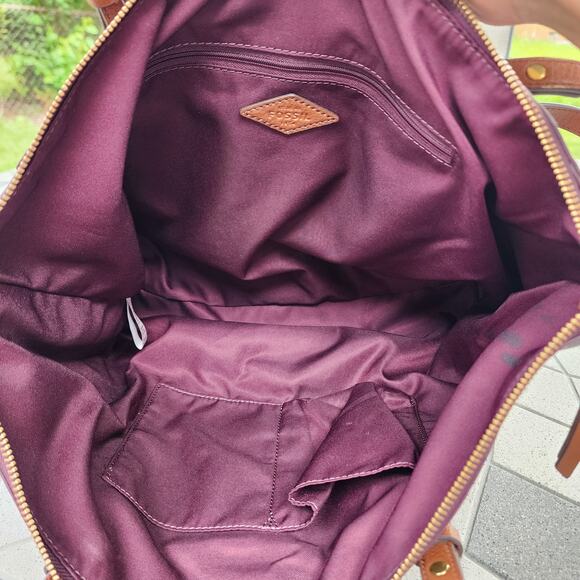 Fossil Rachel Hearts Vegan Leather Tote & BiFold Wallets Set - Picture 5 of 14